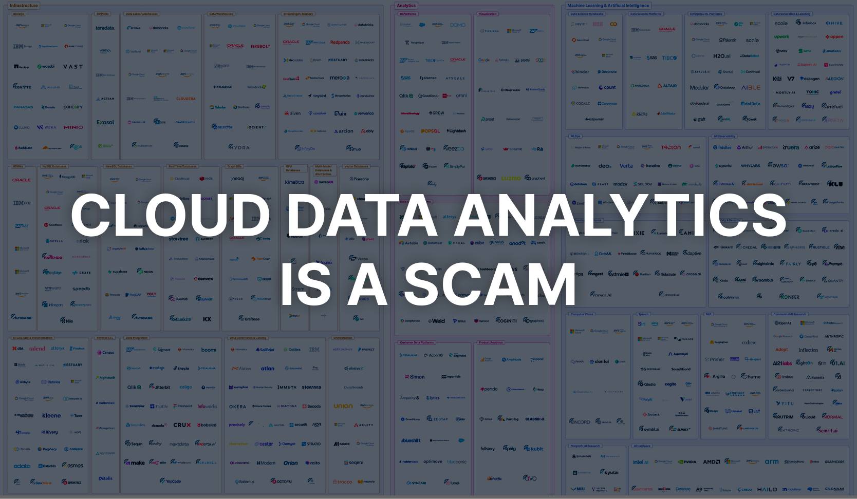 When analytical queries and workloads scale out of transactional databases like Postgres, most companies default to a cloud vendor like Snowflake, con